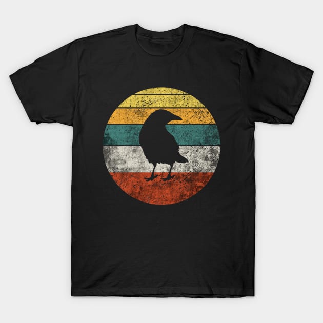 Crow Birds Retro Vintage T-Shirt by CreativeGiftShop